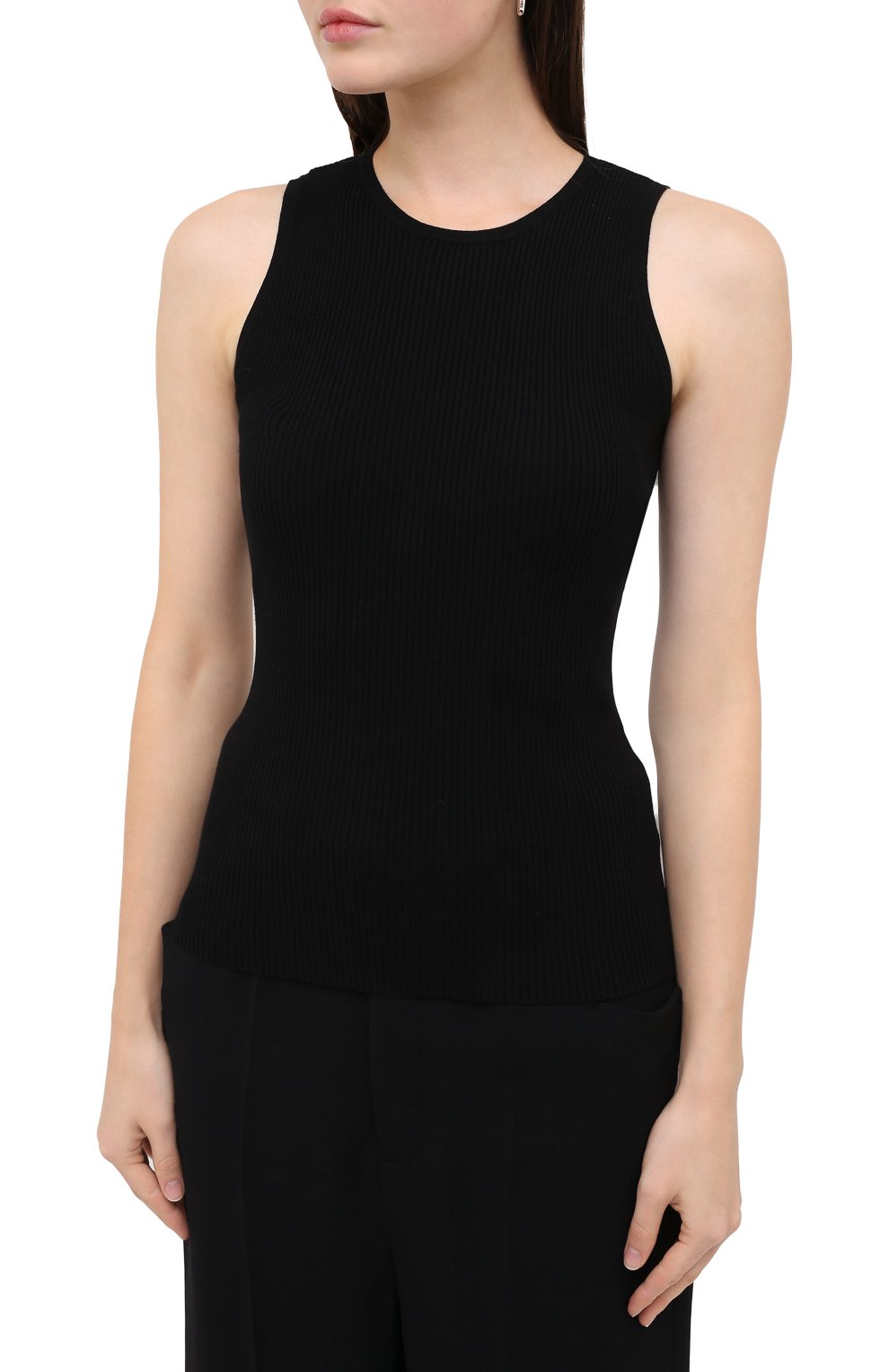 Топ из вискозы NANUSHKA, арт. JAYA_BLACK_C0MF0RT KNIT, фото 3