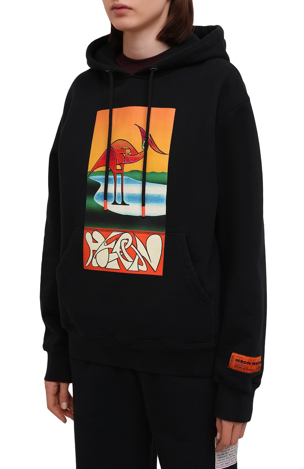 Хлопковое худи HERON PRESTON, арт. HWBB020S22JER0021020, фото 3