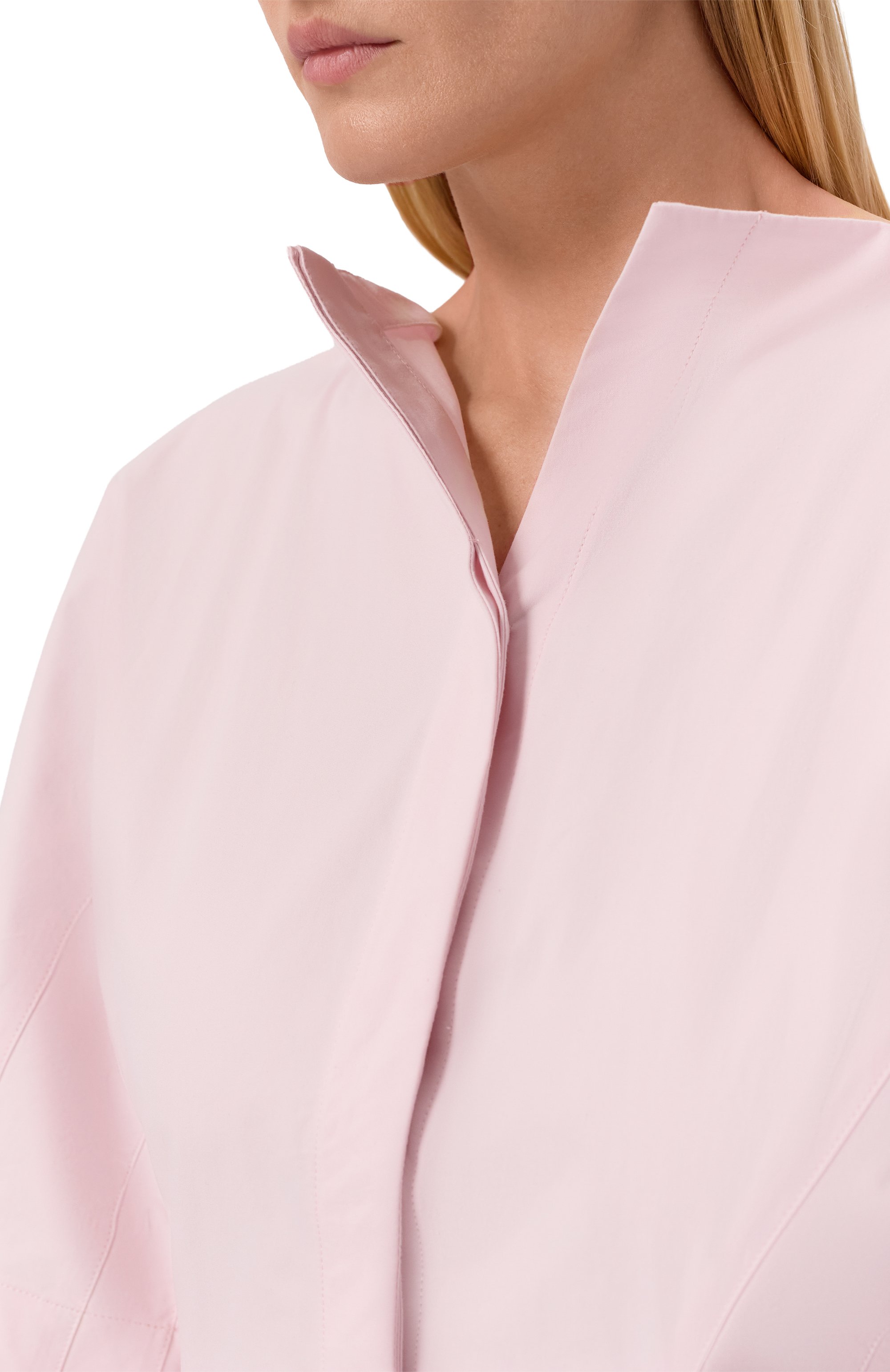 Хлопковое платье JACQUEMUS розового цвета по цене 188000 руб., арт. 26EDRW00745/AW00648, фото 4 Хлопковое платье JACQUEMUS, арт. 26EDRW00745/AW00648, фото 4