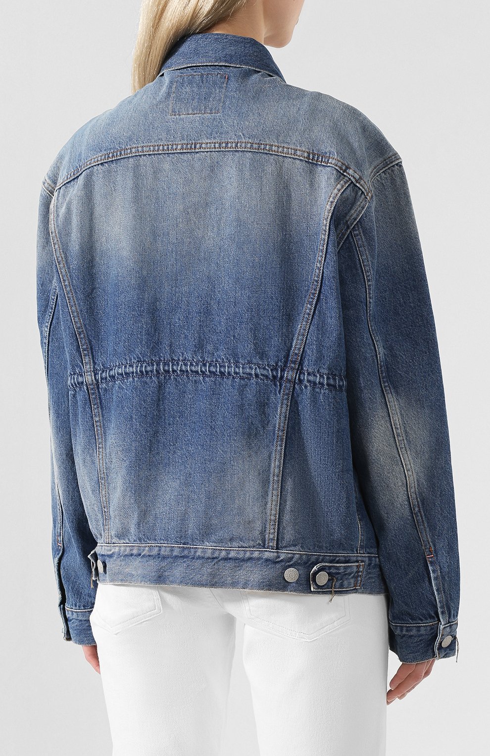 Джинсовая куртка ACNE STUDIOS голубого цвета по цене 29500 руб., арт. A90097, фото 4 Джинсовая куртка ACNE STUDIOS, арт. A90097, фото 4