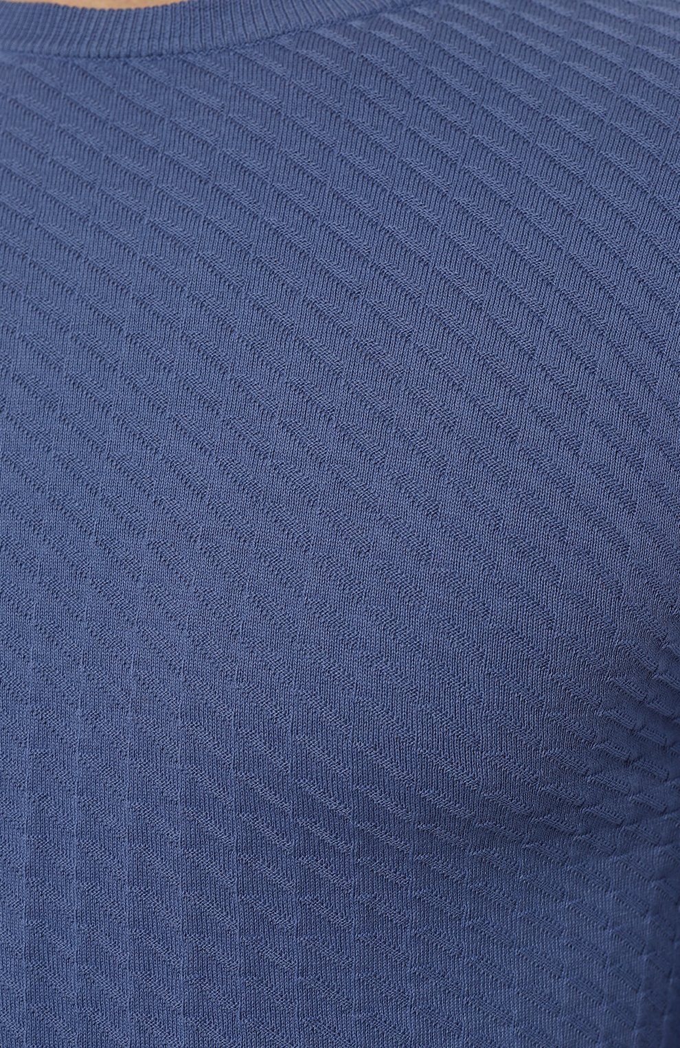 Хлопковый джемпер CORNELIANI синего цвета по цене 35150 руб., арт. 91M506-3125131, фото 5 Хлопковый джемпер CORNELIANI, арт. 91M506-3125131, фото 5