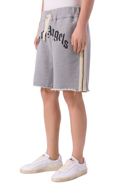 Хлопковые шорты PALM ANGELS, арт. PMCI026F25FLE001, фото 3