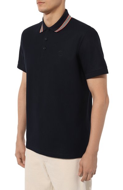 Хлопковое поло BURBERRY, арт. 8084019, фото 3