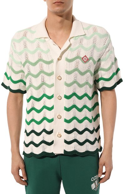 Хлопковая рубашка CASABLANCA, арт. MPS24-KW-584-01, фото 3