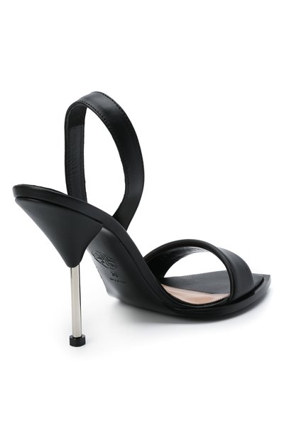 Кожаные босоножки ALEXANDER MCQUEEN, арт. 651808/WHS4I, фото 4