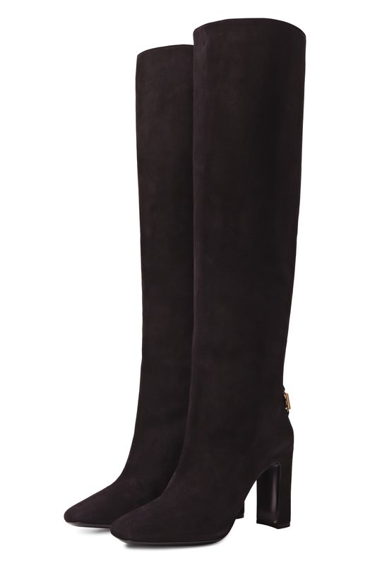 Замшевые сапоги Jackie New 90 Dolce & Gabbana CU1218/A1275 Чёрный CU1218/A1275