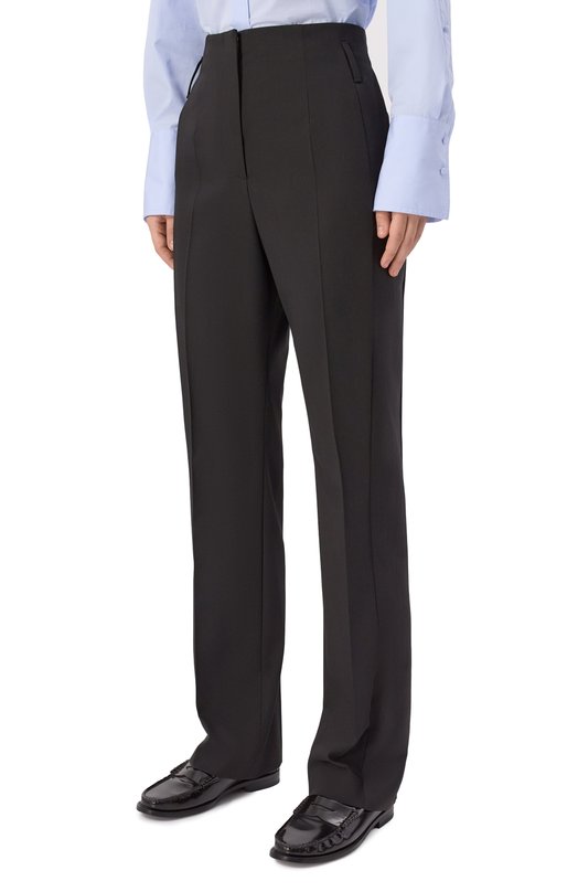 Шерстяные брюки BOSS 50548205 Чёрный  50548205 Фото 3