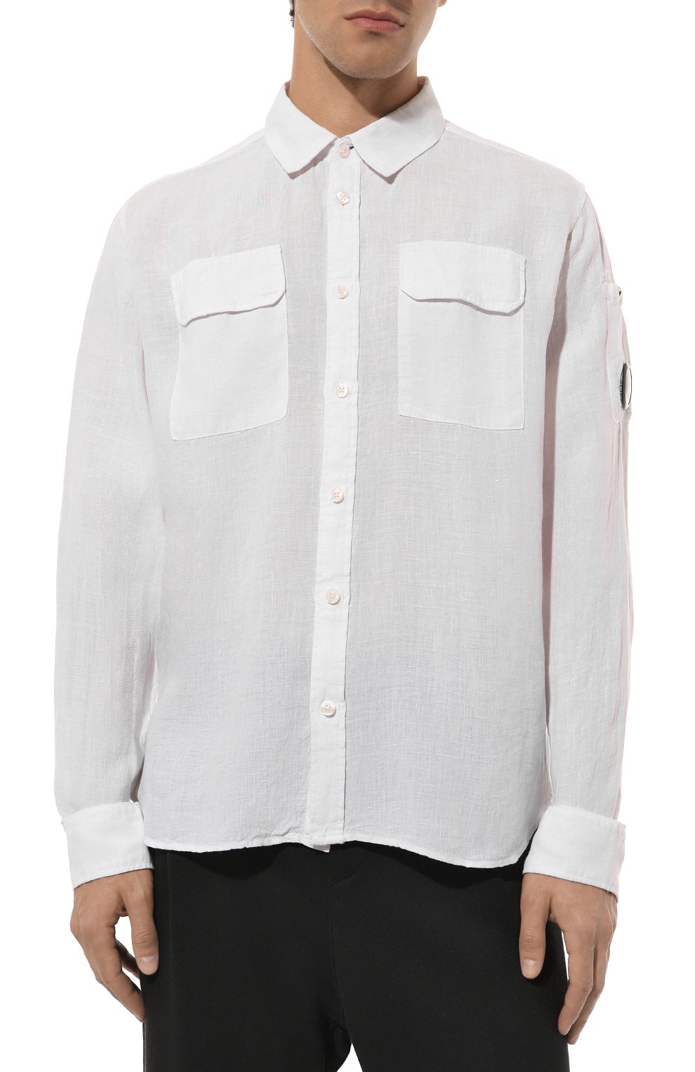 Льняная рубашка C.P. COMPANY, арт. 16CMSH301A005415G, фото 3