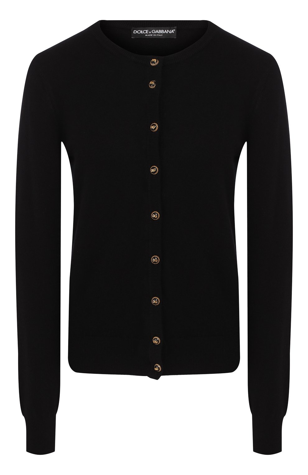 Кашемировый кардиган DOLCE & GABBANA черного цвета по цене 113000 руб., арт. FX451T/JAWQP, фото 1 Кашемировый кардиган DOLCE & GABBANA, арт. FX451T/JAWQP, фото 1