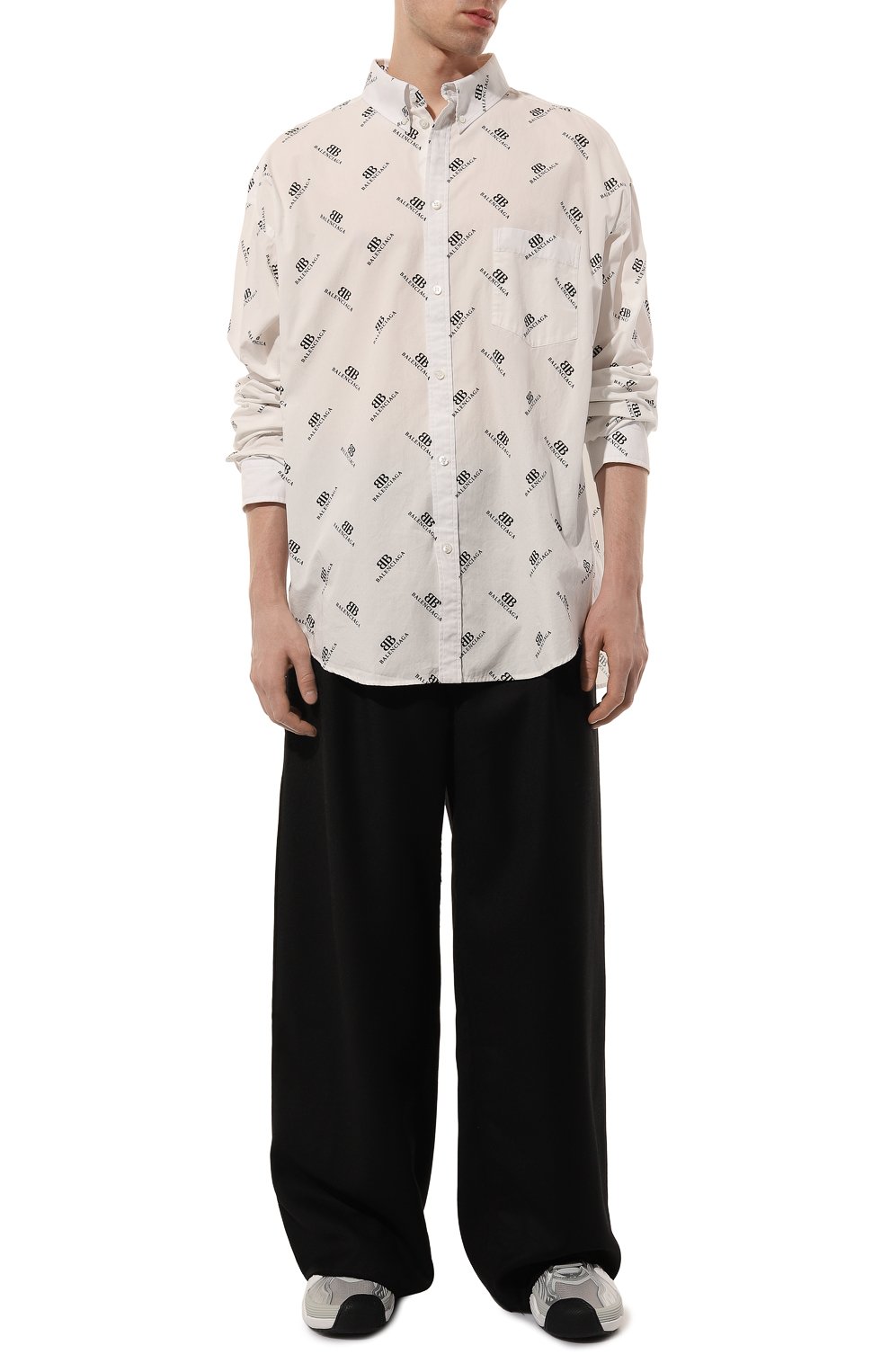 Хлопковая рубашка BALENCIAGA, арт. 662983/TQL14, фото 2