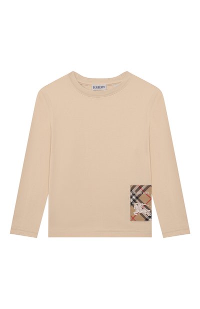 Хлопковый лонгслив BURBERRY, арт. 8112457