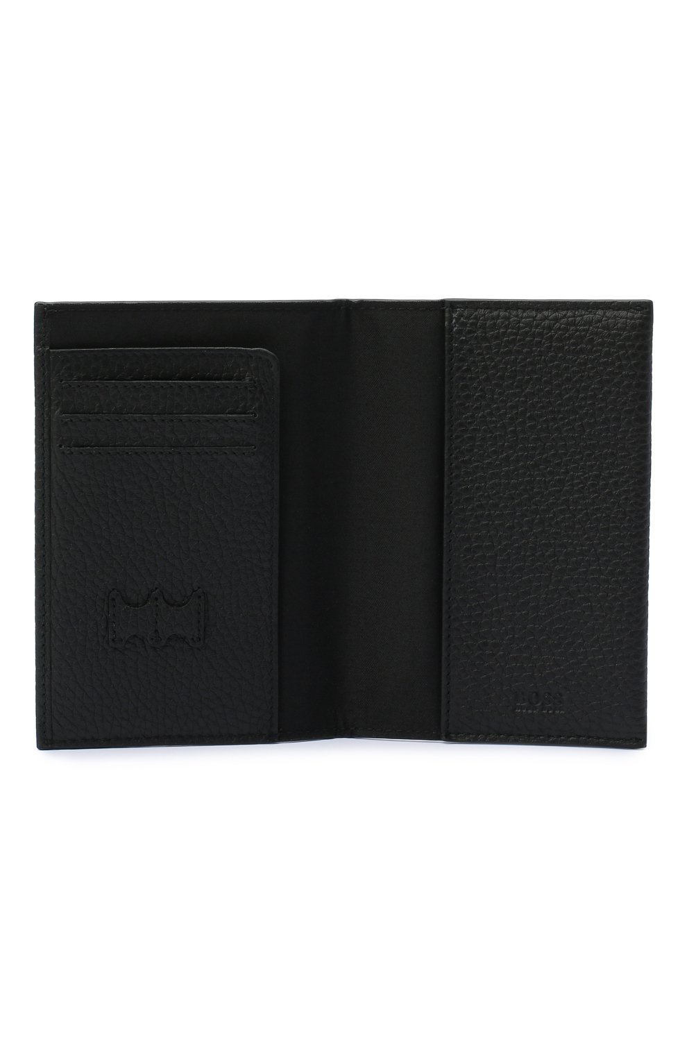 Кожаная обложка для паспорта BOSS черного цвета по цене 10800 руб., арт. 50441029, фото 3 Кожаная обложка для паспорта BOSS, арт. 50441029, фото 3