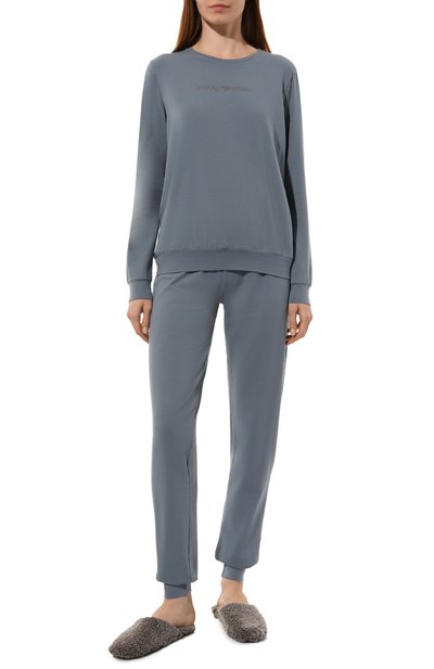 Хлопковая пижама EMPORIO ARMANI, арт. 164234/4F223, фото 2