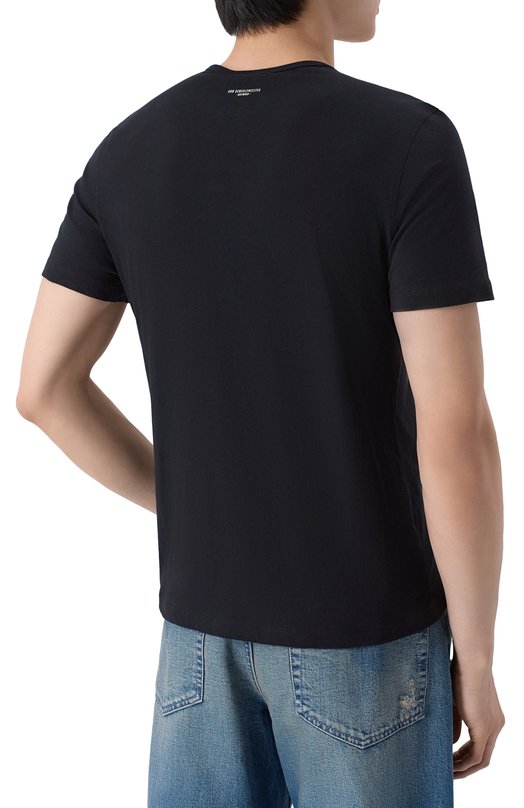 Хлопковая футболка Ann Demeulemeester B0013904/FA206 Чёрный  B0013904/FA206 Фото 4
