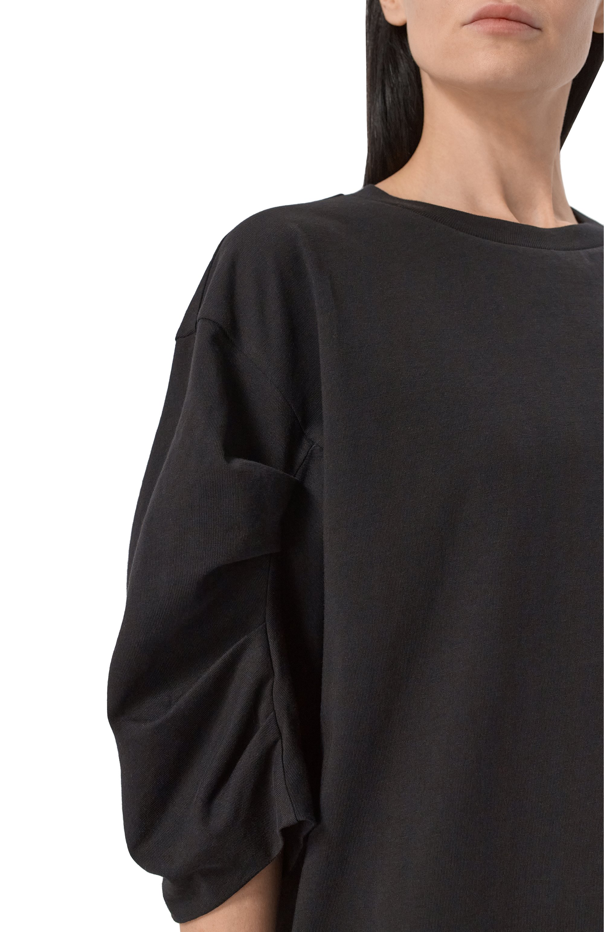 Хлопковая футболка DRIES VAN NOTEN черного цвета по цене 31500 руб., арт. 251-011141-1603, фото 5 Хлопковая футболка DRIES VAN NOTEN, арт. 251-011141-1603, фото 5