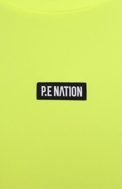 Футболка P.E. NATION светло-зеленого цвета по цене 5605 руб., арт. 21PE1T150, фото 5 Футболка P.E. NATION, арт. 21PE1T150, фото 5