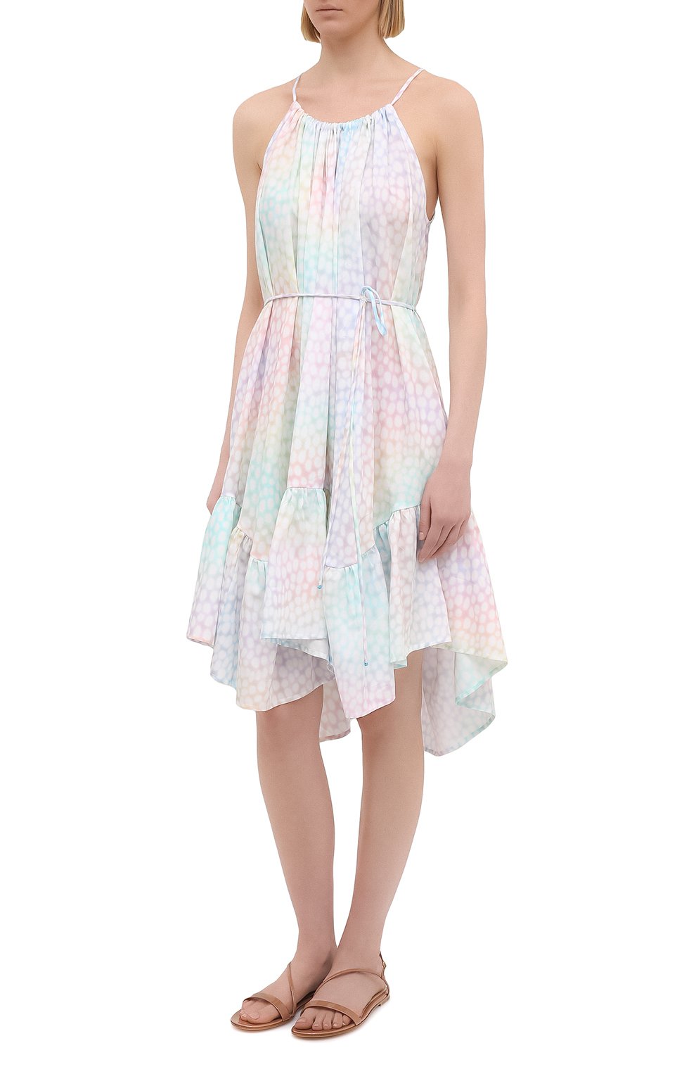 Хлопковое платье A MERE CO разноцветного цвета по цене 69500 руб., арт. AMC-RSS21-322IR, фото 3 Хлопковое платье A MERE CO, арт. AMC-RSS21-322IR, фото 3