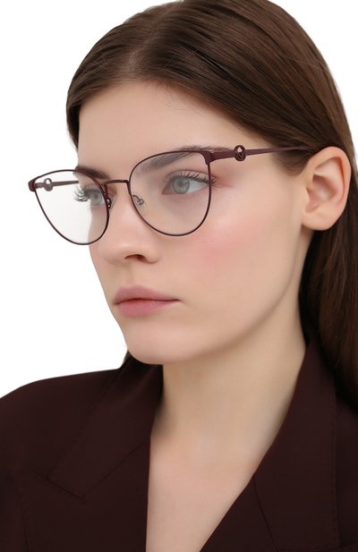 Оправа FENDI бордового цвета по цене 17500 руб., арт. 0308 LHF, фото 2 Оправа FENDI, арт. 0308 LHF, фото 2
