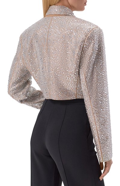 Жакет с отделкой стразами GIUSEPPE DI MORABITO, арт. 05FW2JA109FC 05432A, фото 4