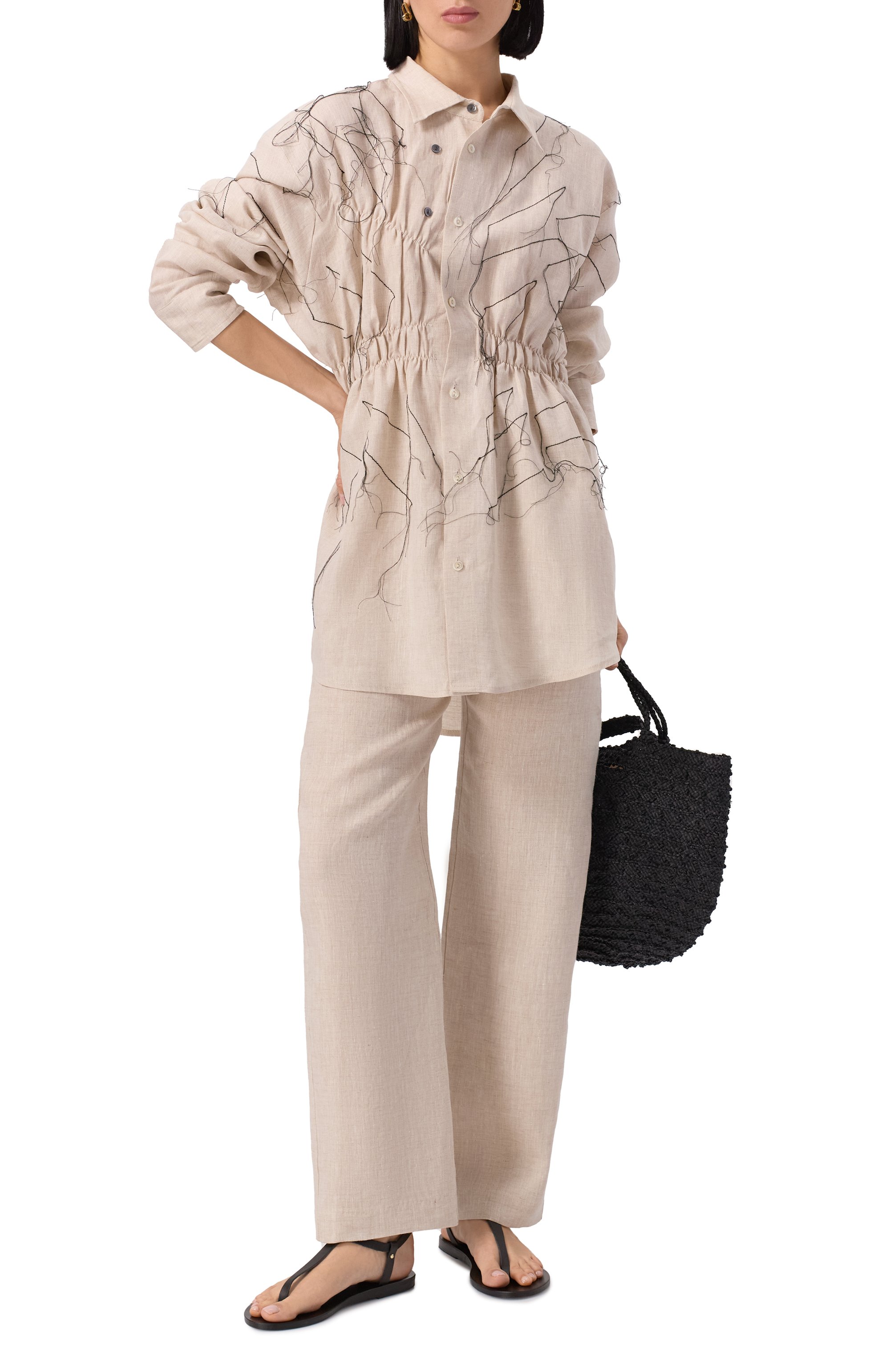 Льняные брюки ALBUS LUMEN, арт. AL.RT25.001. STR8TR0USERS, фото 2