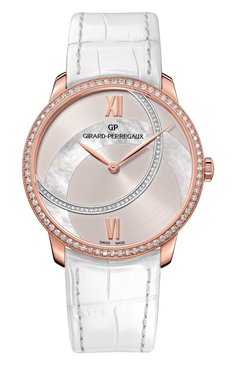 Женские часы rose gold pearl silver GIRARD-PERREGAUX бесцветного цвета, арт. 49525D52ABD2-BK8A | Фото 1 (Механизм: Автомат; Материал корпуса: Розовое золото; Региональные ограничения белый список (Axapta Mercury): Не проставлено; Нос: Не проставлено; Цвет циферблата: Серебристый)