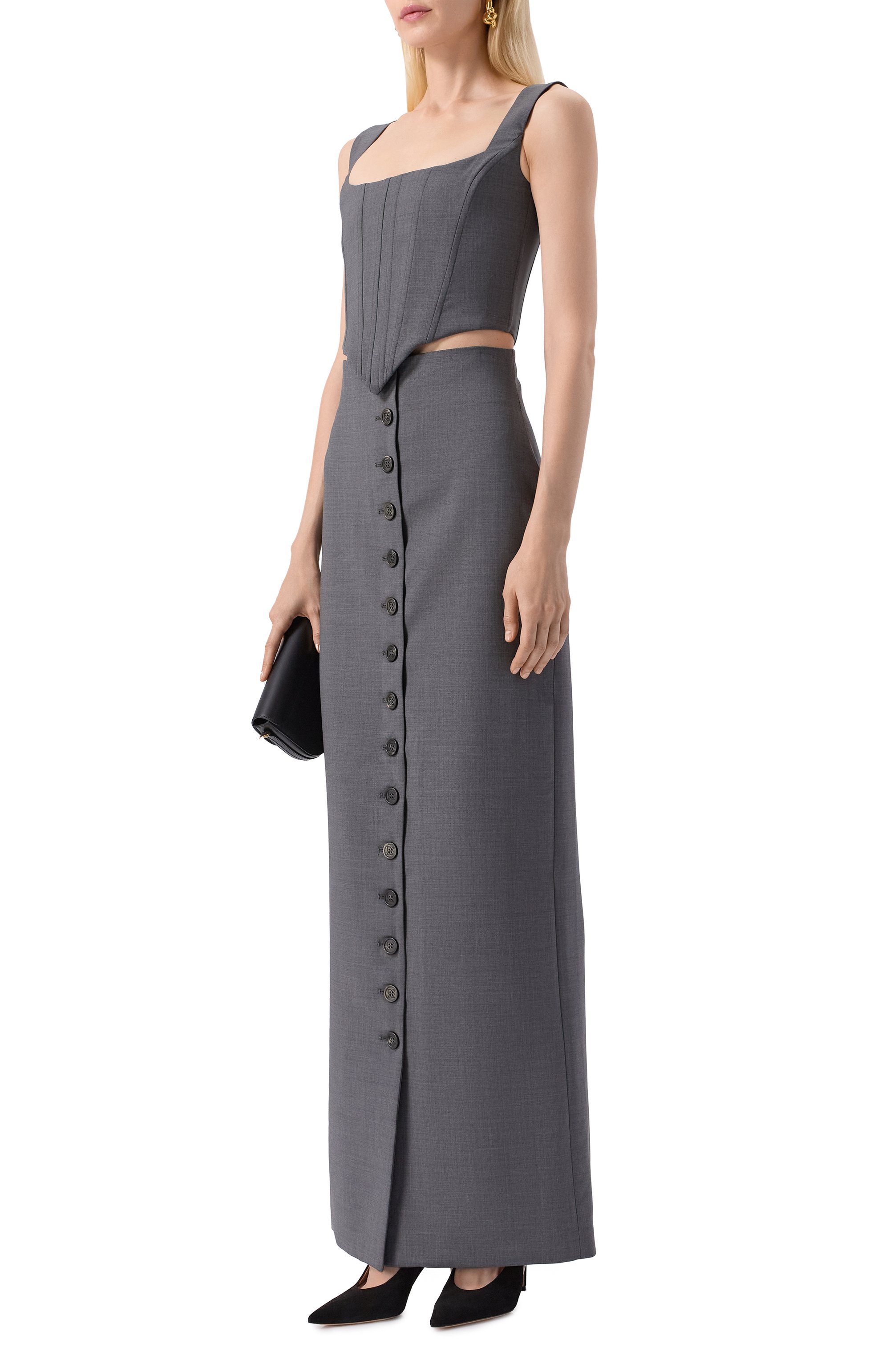 Шерстяной топ-корсет GIUSEPPE DI MORABITO, арт. 05FWT0196 05327A, фото 2