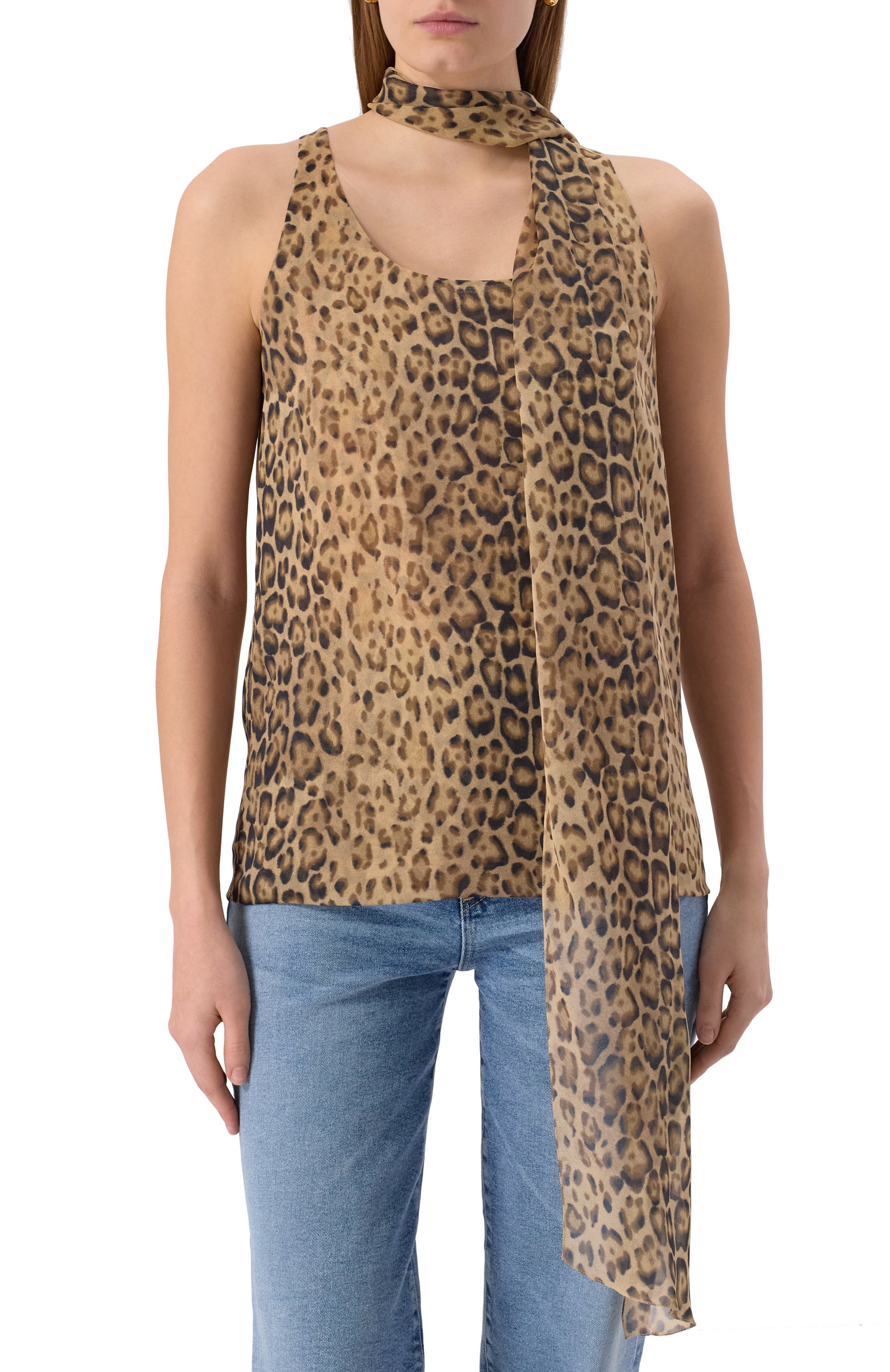 Шелковый топ LESYANEBO, арт. LN04H-1050_T, фото 3