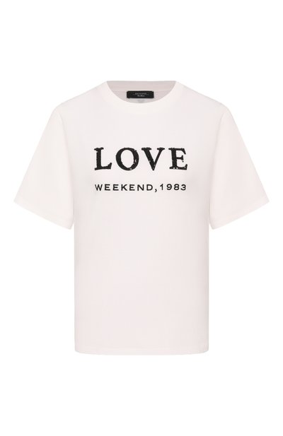 Женская хлопковая футболка WEEKEND MAX MARA, арт. WKDAGILE