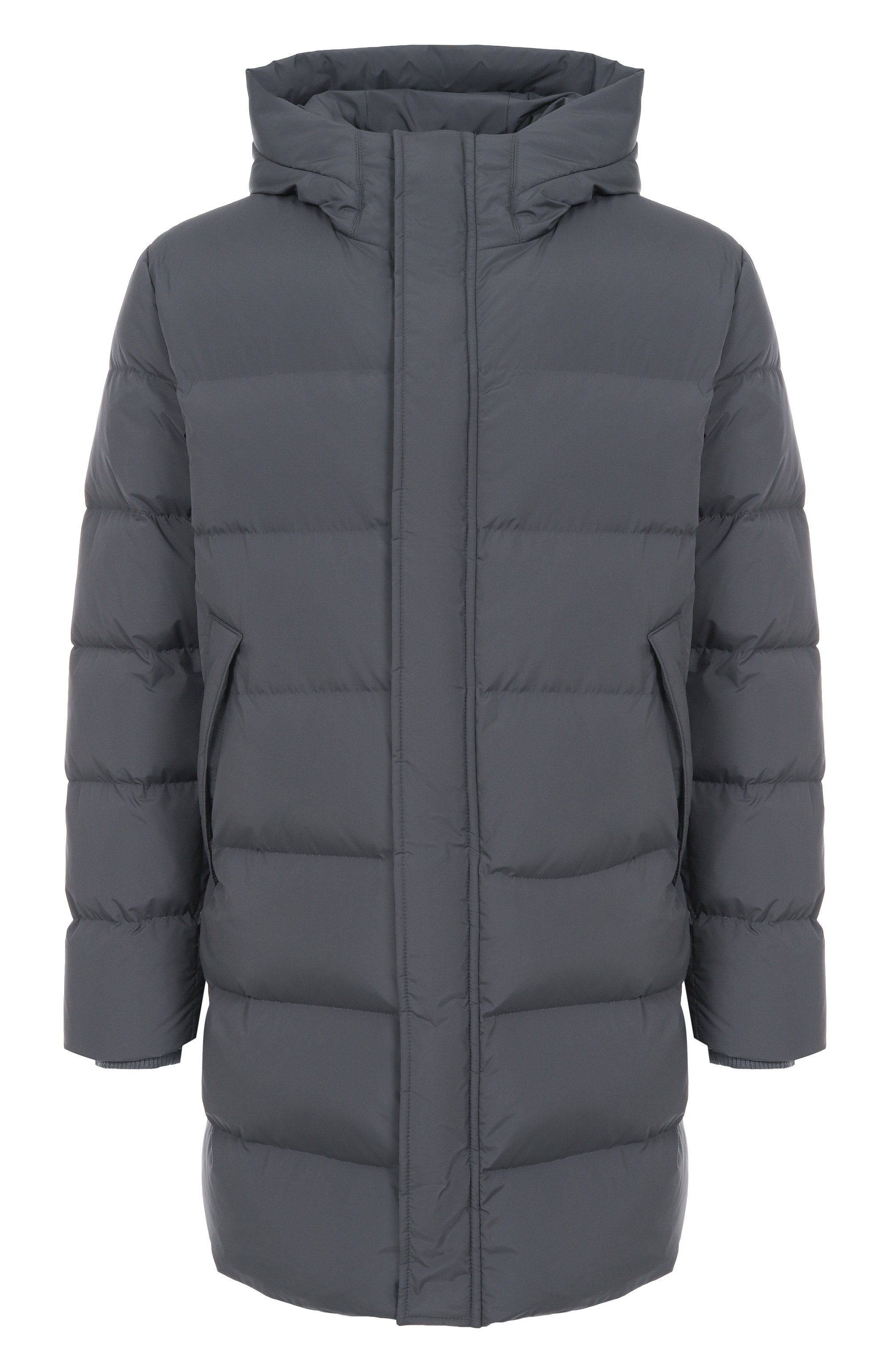 Пуховик CORNELIANI темно-серого цвета по цене 118000 руб., арт. 2625K1-2620137, фото 1 Пуховик CORNELIANI, арт. 2625K1-2620137, фото 1