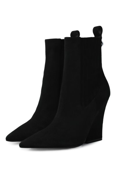 Женские замшевые ботильоны  vlogo lockette VALENTINO, арт. 5W0S0KS9/IMF