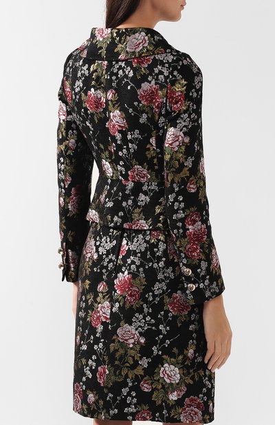 Приталенный жакет с вышитым принтом DOLCE & GABBANA, арт. F28JSZ/FJM9I, фото 4