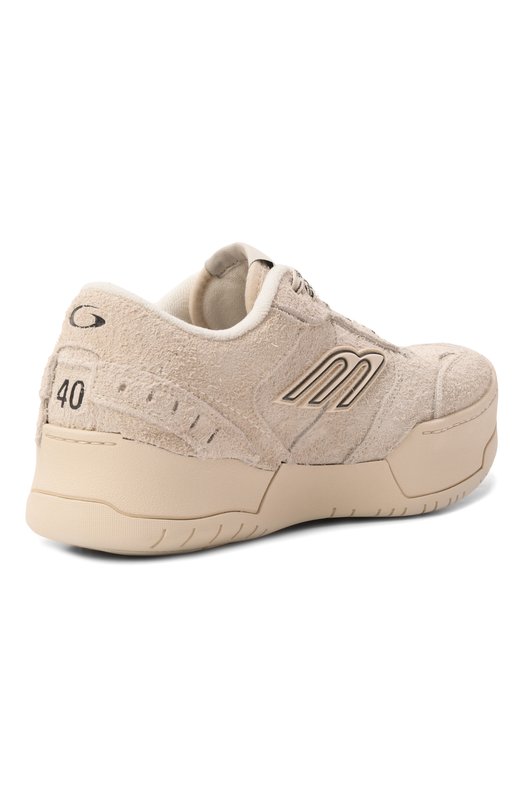 Замшевые кеды Hamptons Platform Balenciaga 856420/WHMPS Бежевый  856420/WHMPS Фото 5