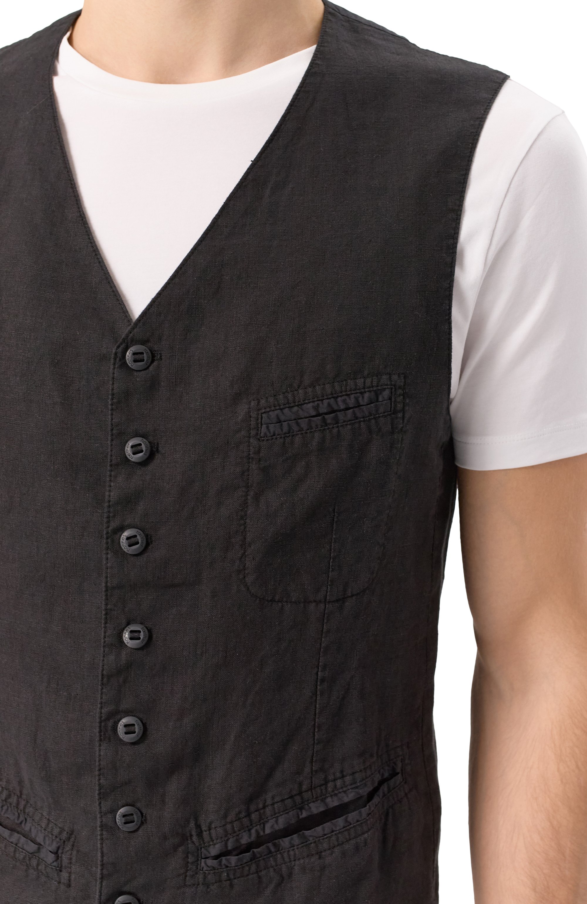 Льняной жилет HANNES ROETHER, арт. BE26VER.601/, фото 5