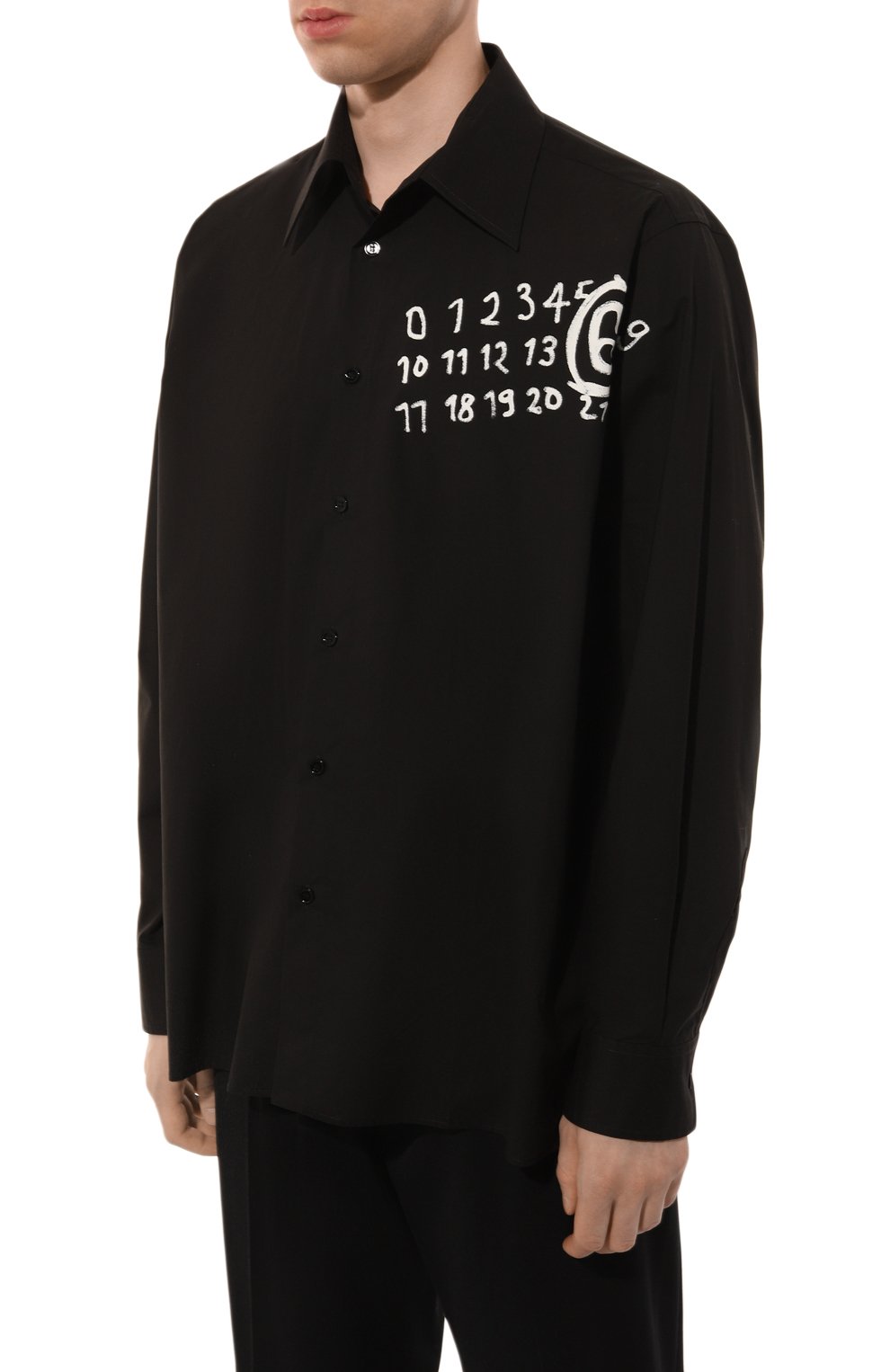 Хлопковая рубашка MM6, арт. SH2DT0010/S47294, фото 3