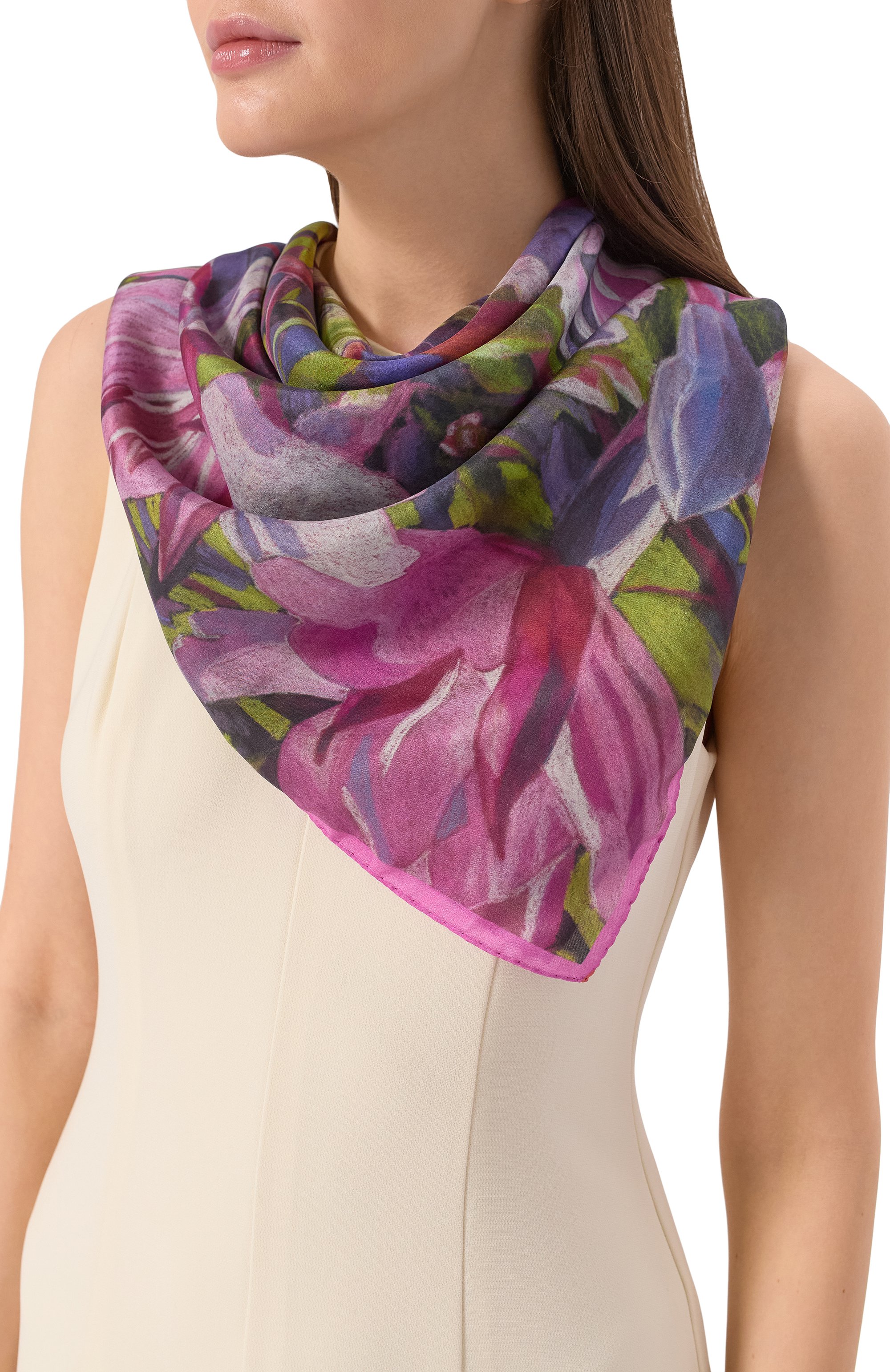 Шелковый платок иван-чай GOURJI, арт. 91134037/5591172, фото 2