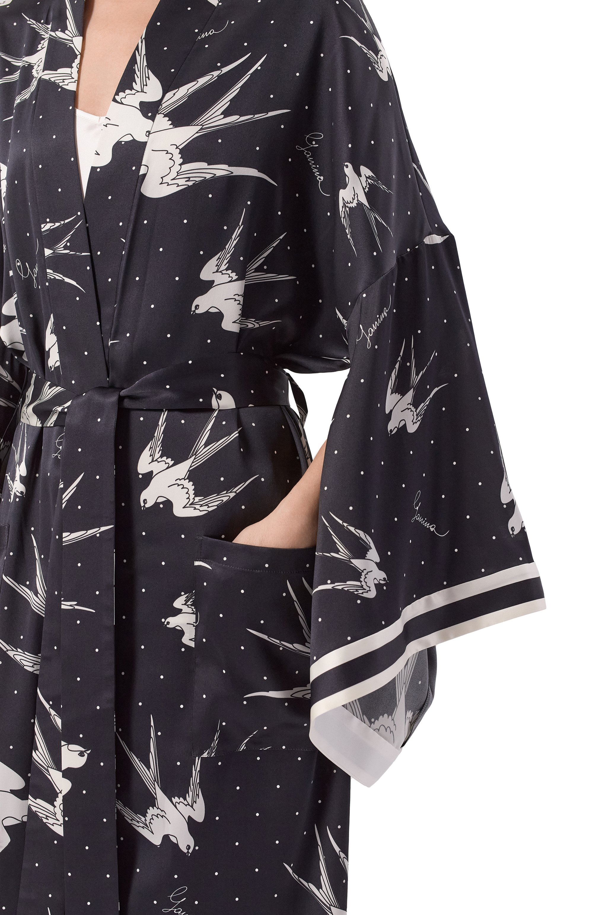 Шелковое кимоно YANINA, арт. T-3137A, фото 5