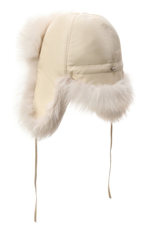 Меховая шапка-ушанка Саша из лисы FurLand 0107609610135600215 Бежевый  0107609610135600215 Фото 2