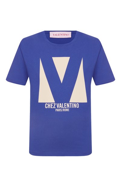 Мужская хлопковая футболка VALENTINO, арт. 6V3MG16P/AQ9