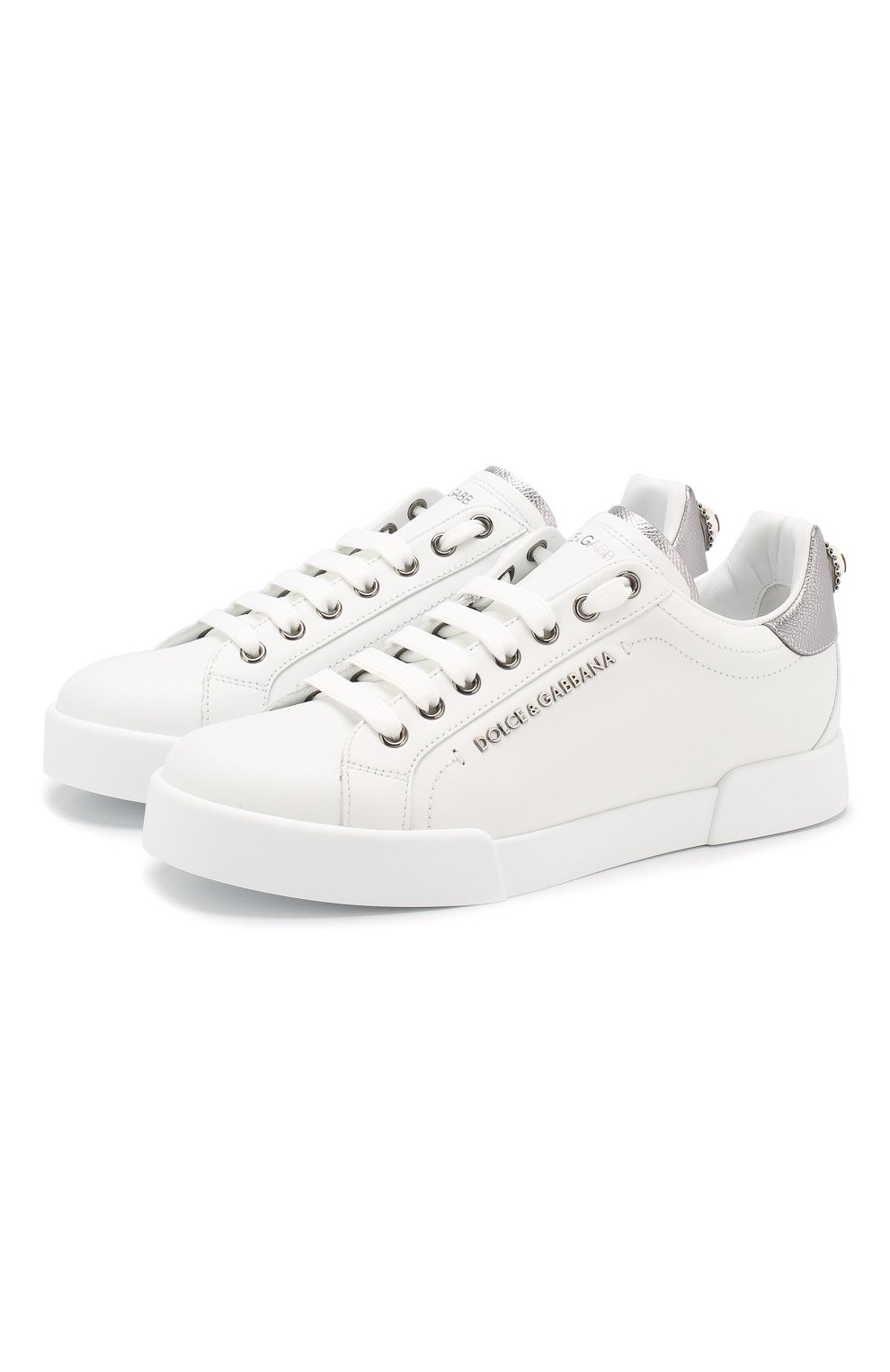 Кожаные кеды portofino DOLCE & GABBANA, арт. CK1602/AN298, фото 1