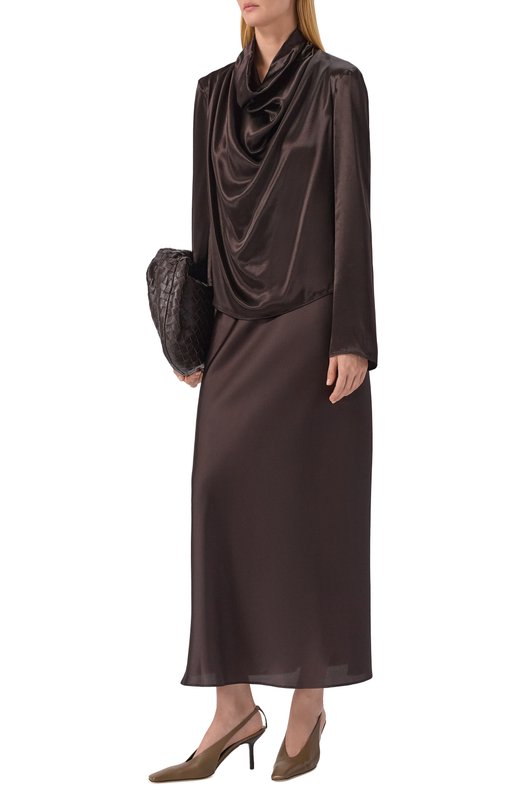 Атласная блузка Armarium ARMFWT036/V012 Коричневый  ARMFWT036/V012 Фото 2