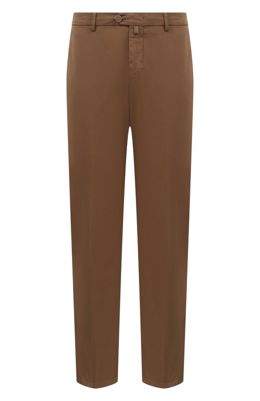 Хлопковые брюки Kiton UFPPERK0600H07 Коричневый UFPPERK0600H07