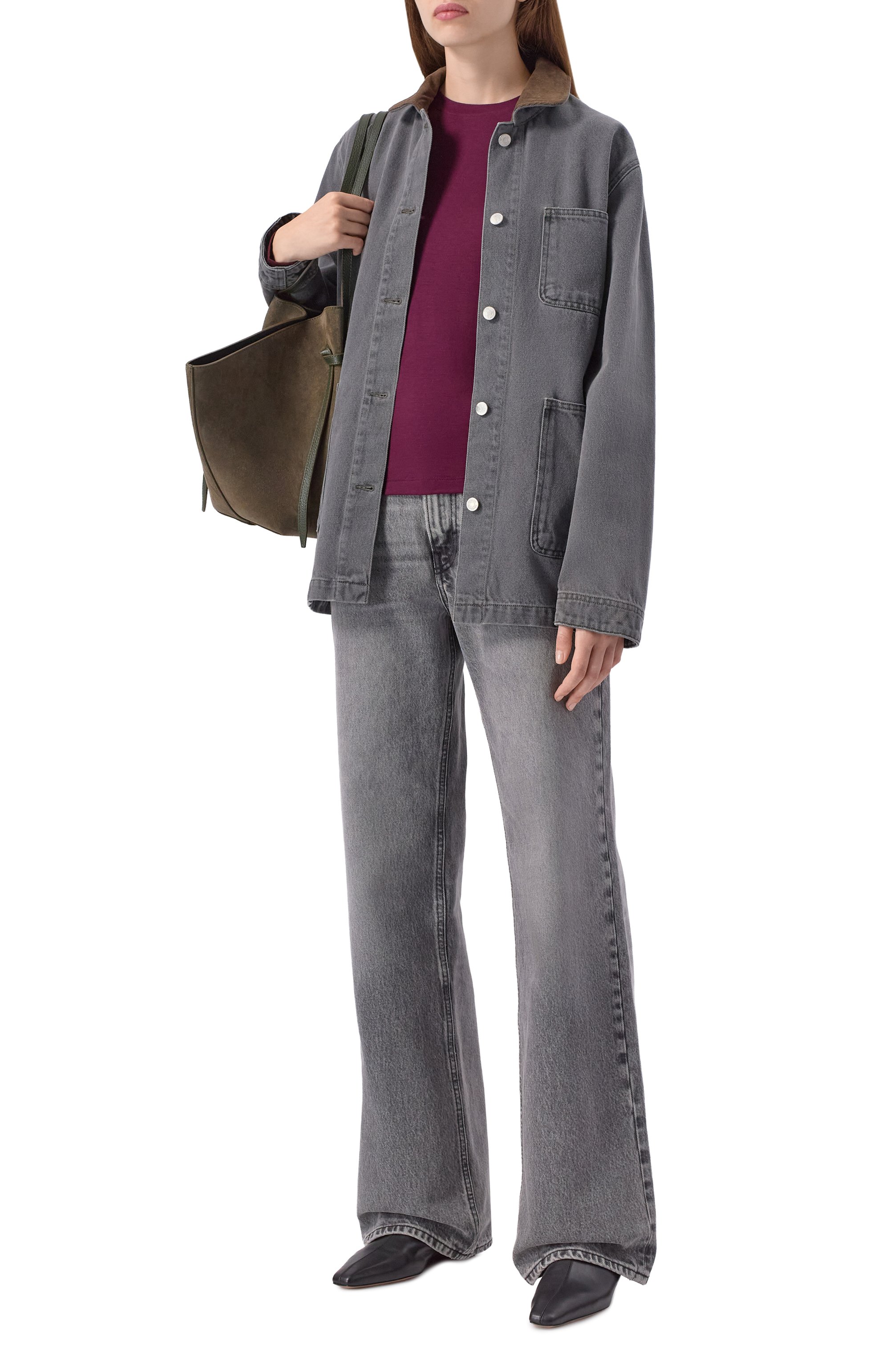 Лонгслив из вискозы HINNOMINATE фиолетового цвета по цене 7995 руб., арт. HMABW02030, фото 2 Лонгслив из вискозы HINNOMINATE, арт. HMABW02030, фото 2