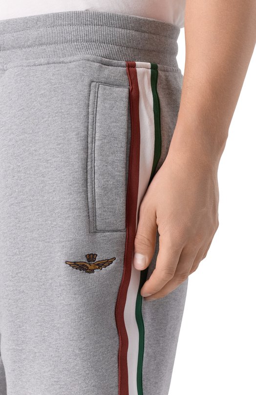 Хлопковые шорты Aeronautica Militare BF0030UF00677 Серый  BF0030UF00677 Фото 5