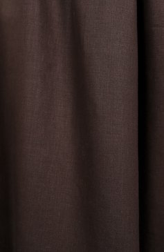 Женская льняная юбка BRUNELLO CUCINELLI коричневого цвета, арт. ML142G3767 | Фото 6 (Длина Ж (юбки, платья, шорты): Миди; Материал внешний: Лен; Стили: Кэжуэл)