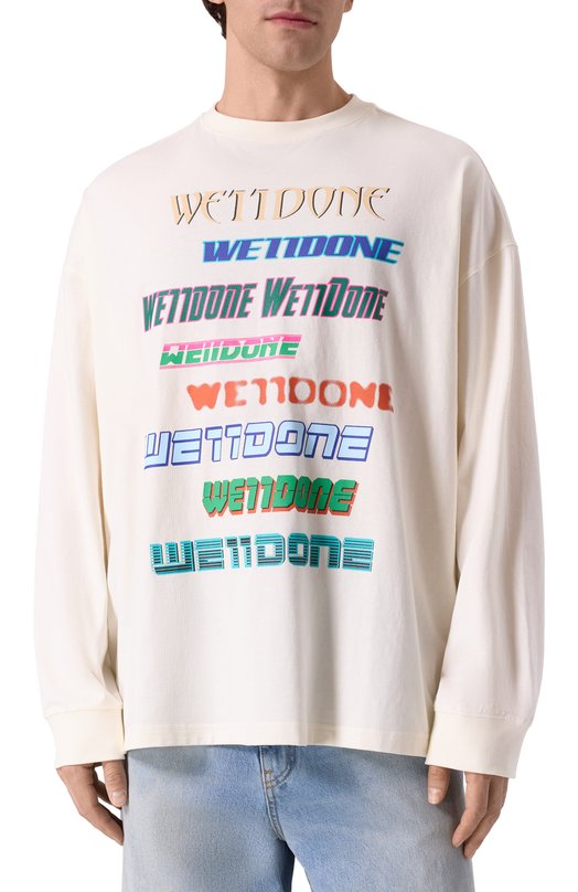 Хлопковый лонгслив We11done 3