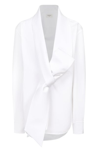 Женская хлопковая рубашка SAINT LAURENT, арт. 870726/Y1H48