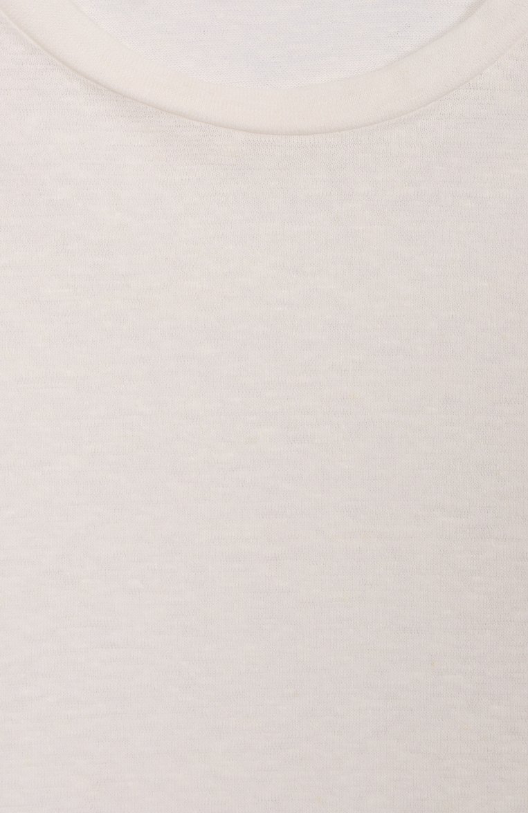Детская футболка изо льна и хлопка PAOLO PECORA MILANO кремового цвета, арт. PP3946/6-12 | Фото 3 (Материал внешний: Лен, Хлопок; Рукава: Короткие; Мальчики Кросс-КТ: Футболка-одежда; Автоматизация состава: Проставлено; Автоматизация ТО: Проставлено; Ростовка одежда: 6 лет | 116 см, 12 лет | 152 см, 8 лет | 128 см, 10 - 11 лет | 140 - 146см)