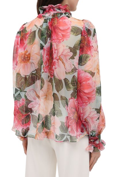 Шелковая блузка DOLCE & GABBANA, арт. F5J60T/IS1E4, фото 4
