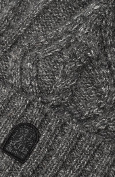 Шапка из шерсти и хлопка PARAJUMPERS серого цвета по цене 10700 руб., арт. 25WPAHAHA35, фото 3 Шапка из шерсти и хлопка PARAJUMPERS, арт. 25WPAHAHA35, фото 3