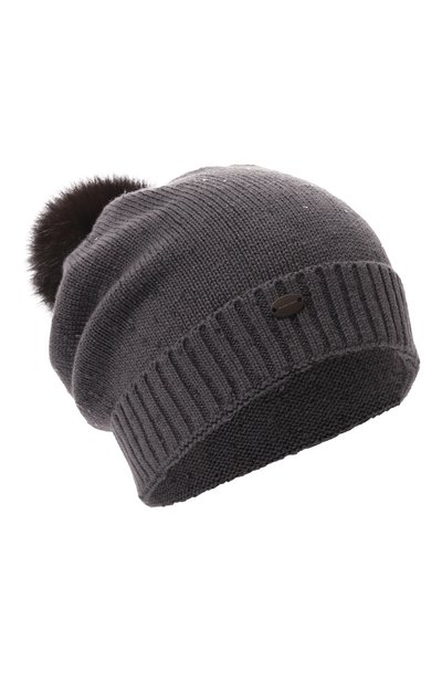 Шапка из кашемира и шелка с отделкой из соболя BLACK SABLE, арт. BS-47CC15, фото 1